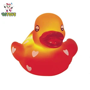 Wholesale Factory Cancer Awareness Pink Color Flashing Duck