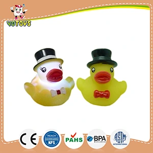 eco-friendly LED baby toy,light up yellow rubber duck,flashing baby bath toy