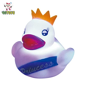 Made in China led rubber duck pvc toy custom rubber duck with light electronic toys for kids