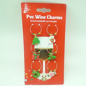 Christmas beautiful Wine Charms/ Xmas Wine Charms/ Beautiful bar wine charms