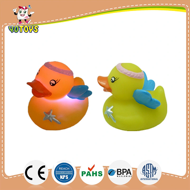 unique design plastic bath duck with led light, custom rubber duck, flashing bath toys for kids
