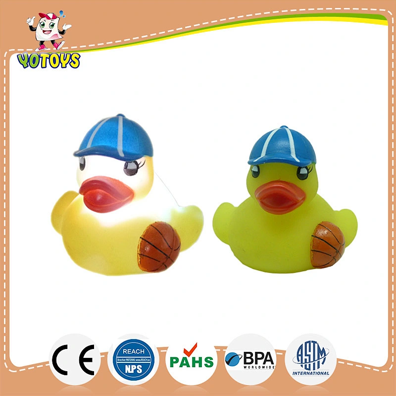 unique design plastic bath duck with led light, custom rubber duck, flashing bath toys for kids