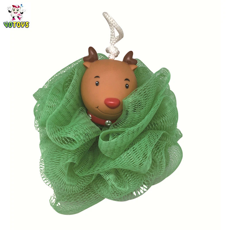 Made in China Cute Mesh Bath Ball Baby Bath Sponge Animal shower Ball baby bath toys for child