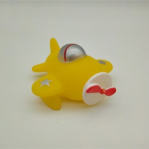 Hot Sale Yellow Soft Vinyl Helicopter Water Squirter Toys