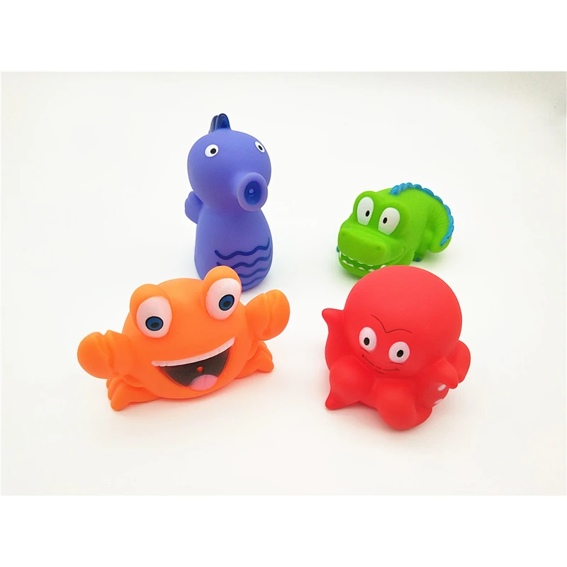 Company promotion rubber crab toy floating vinyl animal
