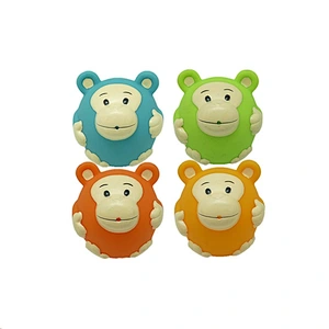 Green young bear vinyl toy production for kids