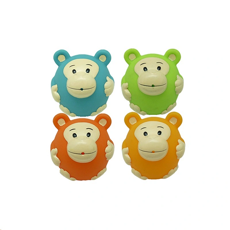 Green young bear vinyl toy production for kids