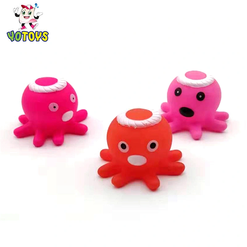 Funny Small soft Plastic baby bath Toy Octopus