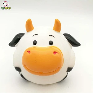 Promotion Custom Squabby Cute Cow Toy PVC China Dongguan Baby Shower Vinyl Toy