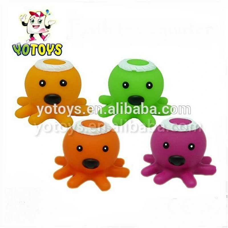 Colorful Plastic Small Sea Animal Toy Octopus For Baby Bathing Play