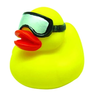 Cute Funny Red Rubber Duck with Hearts Bath Toys Animal 2018