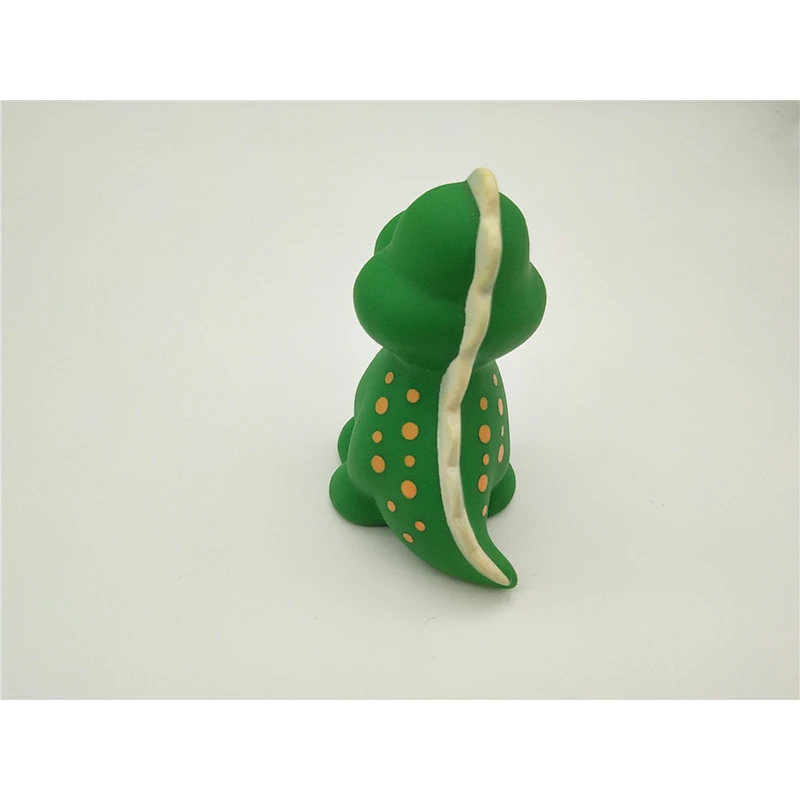 Custom Little Baby Cartoon Soft Rubber Dinosaur Toy with Squirter