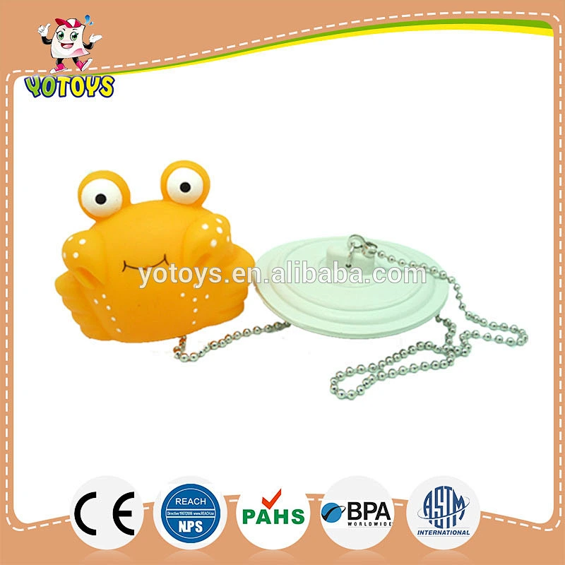tub stopper, Vinyl PVC toy with metal chain and stopper