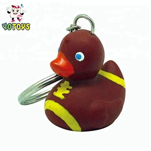 Custom Logo Vinyl Rubber Ducky Key Chain Collection