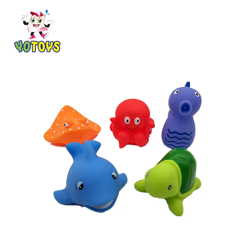 Plastic Swimming Fish Toys,Small Floating Toy Sea Plastic Animal Bath Toys