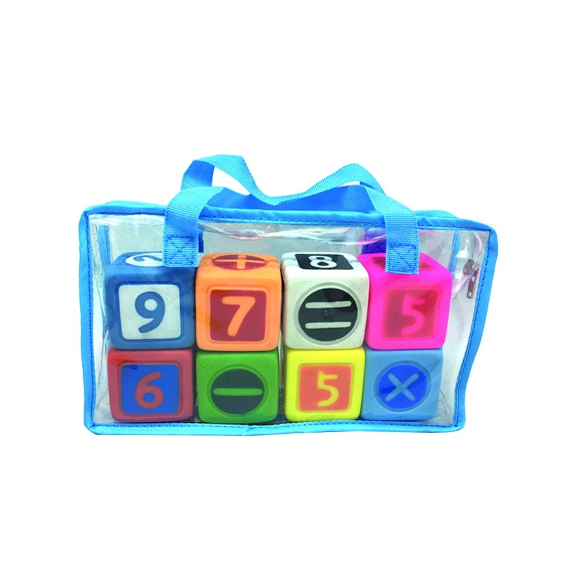 Custom Plastic Math Building Blocks Toy for Baby Educational Gift