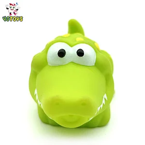 Lovely Water Spray toy Eco-friendly Rubber Green Dinosaur Toys kids smart toys for promotions