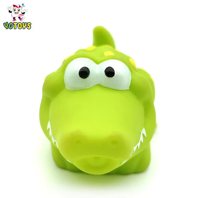 Lovely Water Spray toy Eco-friendly Rubber Green Dinosaur Toys kids smart toys for promotions
