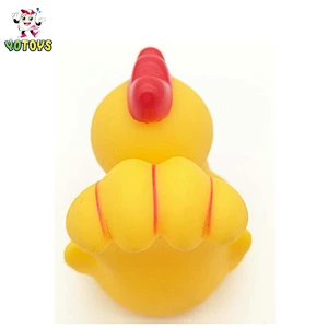 Eco-friendly Rubber Animal Cock Style Vinyl Shower Baby Toy