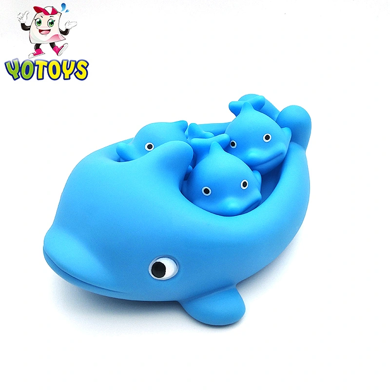 2018 newest Water Squirter Fish Bath Toys, high quality plastic bath sea animal toy sets