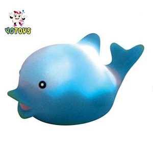Baby Plastic Blue Color Dolphin Flashing Light Toy