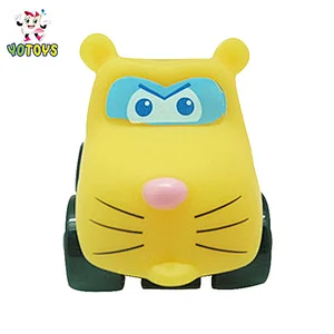 Made in China toy gift pvc plastic learning toys tiger pig children toys car for baby boys