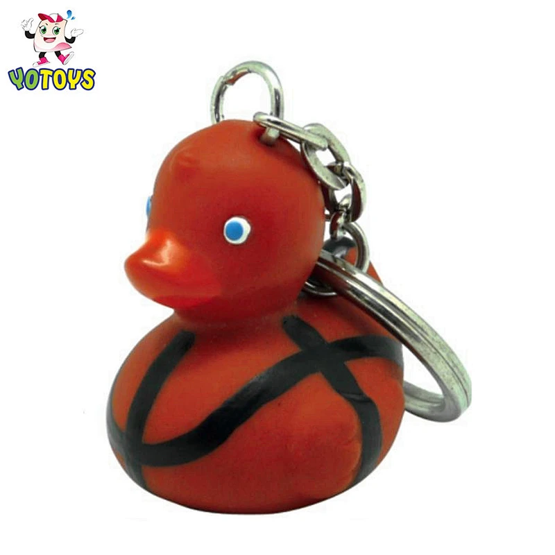 Custom Logo Vinyl Rubber Ducky Key Chain Collection