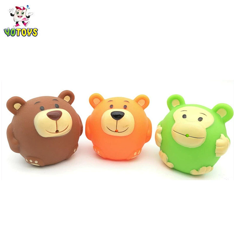 Plastic Floating Baby Product Bear Toy Bath Animal Water Squirters Rubber Toy