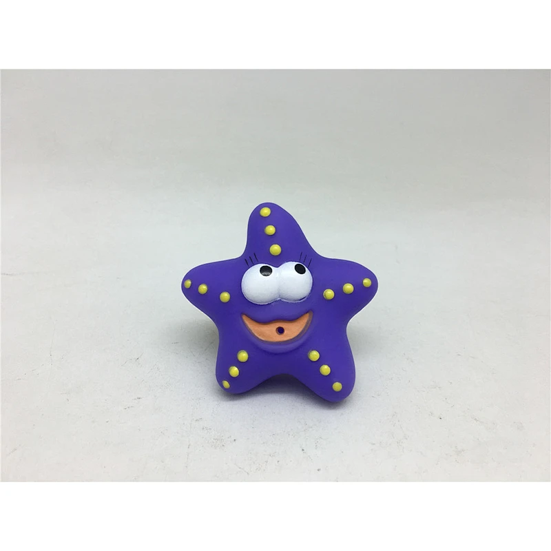 Blue Color Sitting Rubber Hippo Bath Toy