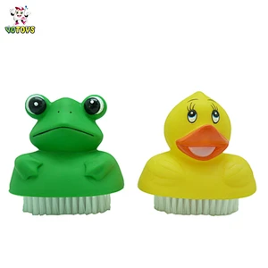 Hot sell Creative Wholesale Baby Product Bath Items Baby Nail Brush duck shape nail brush for child