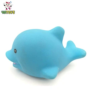 Plastic Rubber Figure Toy OEM Sea Animal Dolphin Bath Toy PVC Animal Toy
