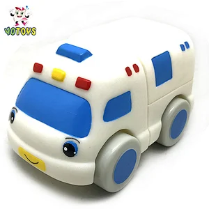 New design Ambulances and doctors plastic car toys educational connecting toys for kids and baby
