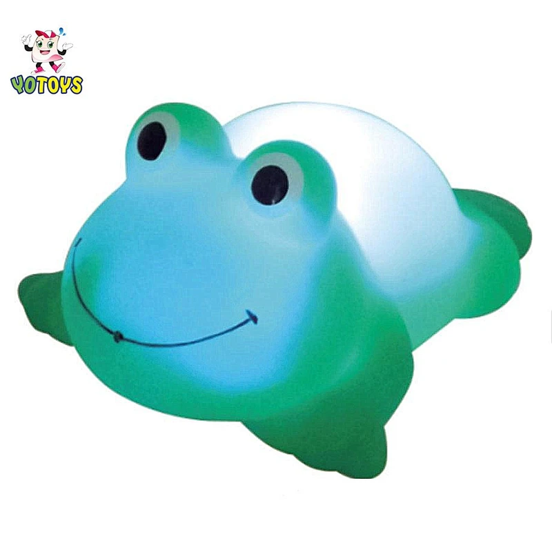 Flashing Changing Color Red Pirate Rubber Duck Bath Toy for Baby Shower