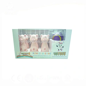 decorative pig kids bowling toys,animal bowling set guangdong christmas, happy baby education toys