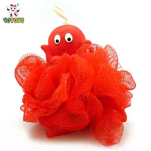 Made in China Cute Mesh Bath Ball Baby Bath Sponge Animal shower Ball baby bath toys for child