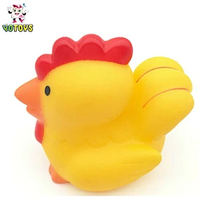 Eco-friendly Rubber Animal Cock Style Vinyl Shower Baby Toy