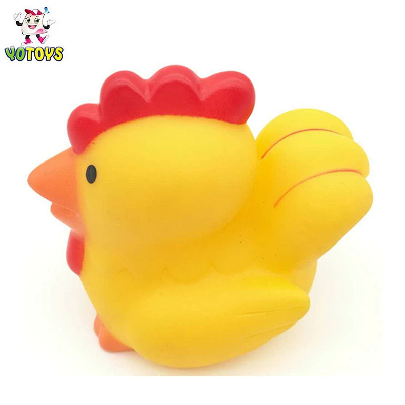 Eco-friendly Rubber Animal Cock Style Vinyl Shower Baby Toy