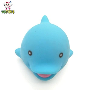 Plastic Rubber Figure Toy OEM Sea Animal Dolphin Bath Toy PVC Animal Toy