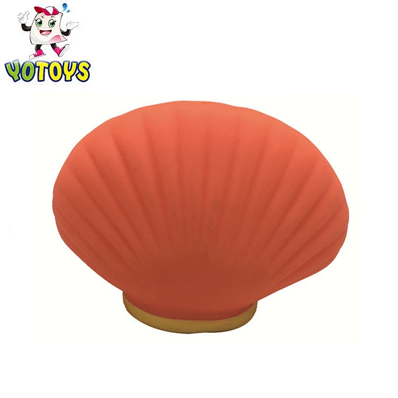 mini orange shell rubber bath toy for sale