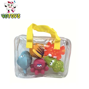 Lovely baby water cute 5 pack pvc toy fish