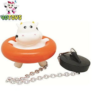 Wholesale plastic baby bath toy for children, water swimming animal toy on a plug