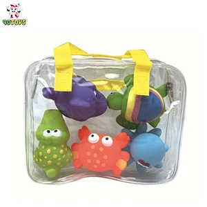 Kinds of Baby PVC Toy Cute Animal Bath Toy Set Wholesale Rubber Toy for Kids