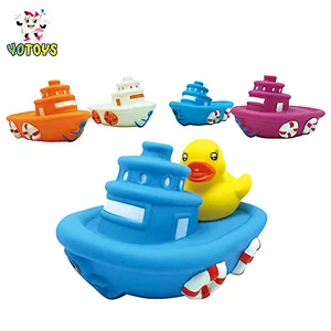 Baby Bathing Water Squirt Custom Boat Bath Toy