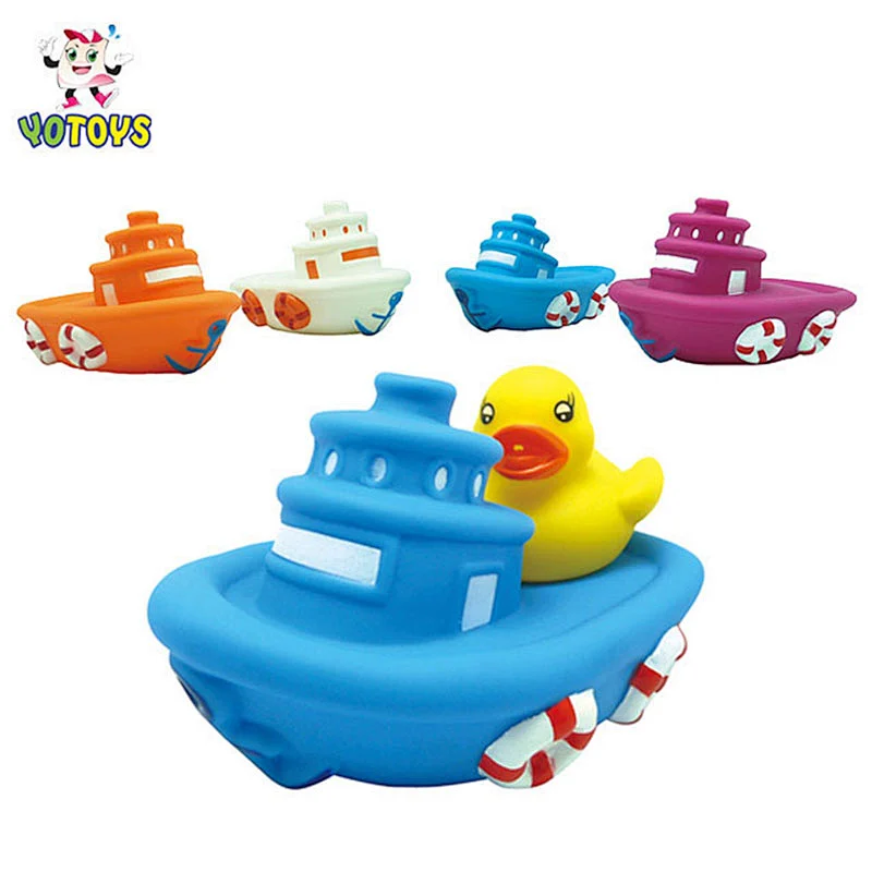 Baby Bathing Water Squirt Custom Boat Bath Toy