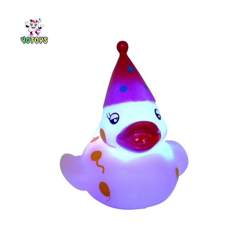 Flashing rubber duck /birthday light up duck/ bath duck toy