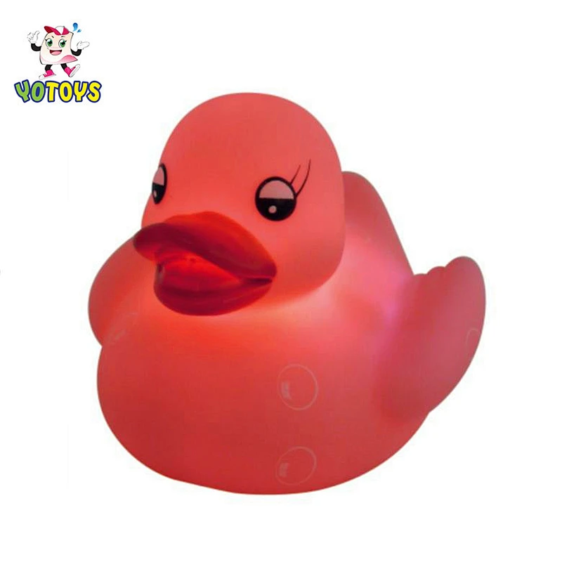 Wholesale Factory Cancer Awareness Pink Color Flashing Duck
