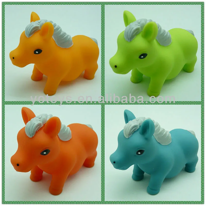 Baby Horse rubber shower toys, unique birthday gifts for 1 year old boy