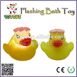 Creative weighted floating LED duck / wedding rubber duck for sale