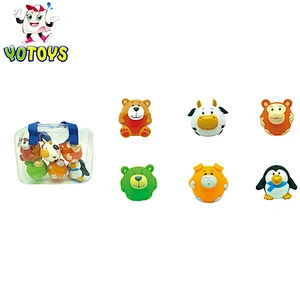 mini orange monkey bath bomb toy