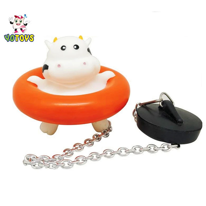 Rubber Black Color Shark on a Plug Water Stopper